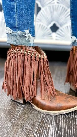 Very G Tan Juno Booties