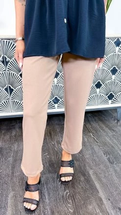 The ZigZag Stripe Taupe Higher Standards Pants BOTTOMS