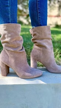 Chinese Laundry Taupe Kipper Boots