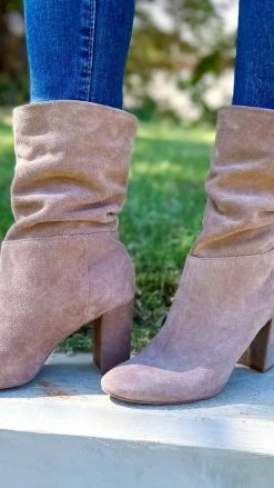 Chinese Laundry Taupe Kipper Boots