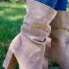 Chinese Laundry Taupe Kipper Boots