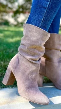 Chinese Laundry Taupe Kipper Boots