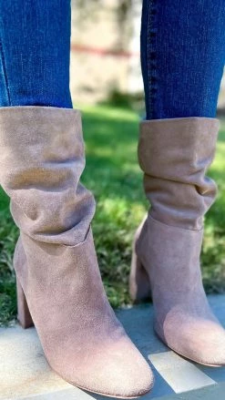 Chinese Laundry Taupe Kipper Boots