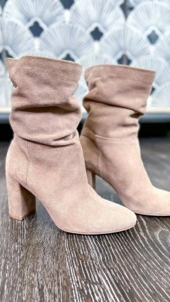 Chinese Laundry Taupe Kipper Boots