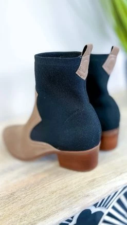 MIA SHOES Taupe Nicky Booties