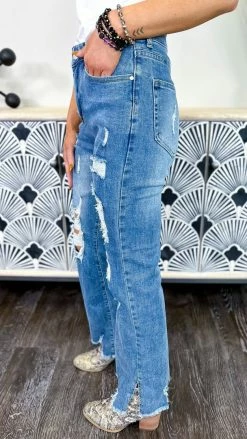 The ZigZag Stripe GP1010 Jeans BOTTOMS