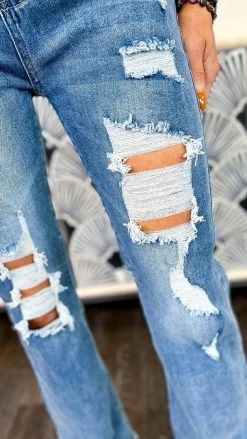 The ZigZag Stripe GP1010 Jeans BOTTOMS