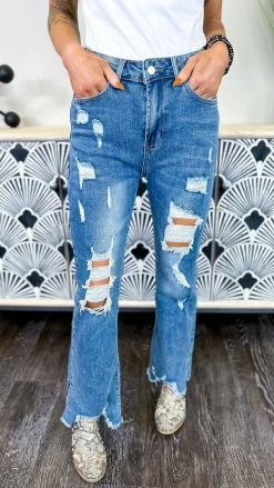 The ZigZag Stripe GP1010 Jeans BOTTOMS