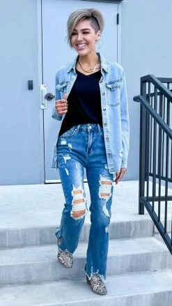 The ZigZag Stripe GP1010 Jeans BOTTOMS