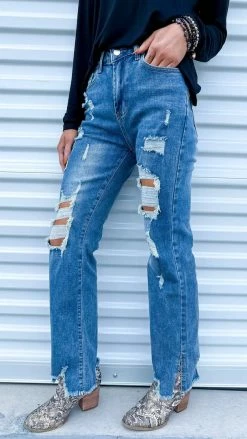 The ZigZag Stripe GP1010 Jeans BOTTOMS