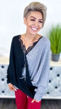 The ZigZag Stripe True Desires Sweater TOPS & TUNICS