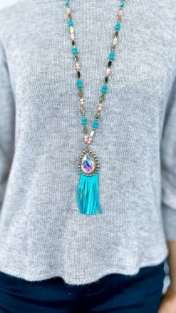 Your Fashion Wholesale Turquoise Hayleigh Necklace ACCESSORIES