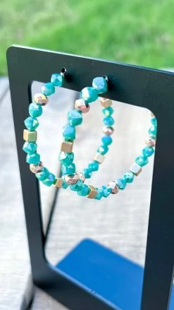 Southern Grace ACCESSORIES Turquoise Let's Set Sail Earrings