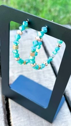 Southern Grace ACCESSORIES Turquoise Let's Set Sail Earrings