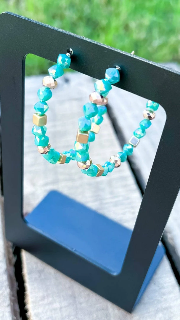 Southern Grace ACCESSORIES Turquoise Let's Set Sail Earrings