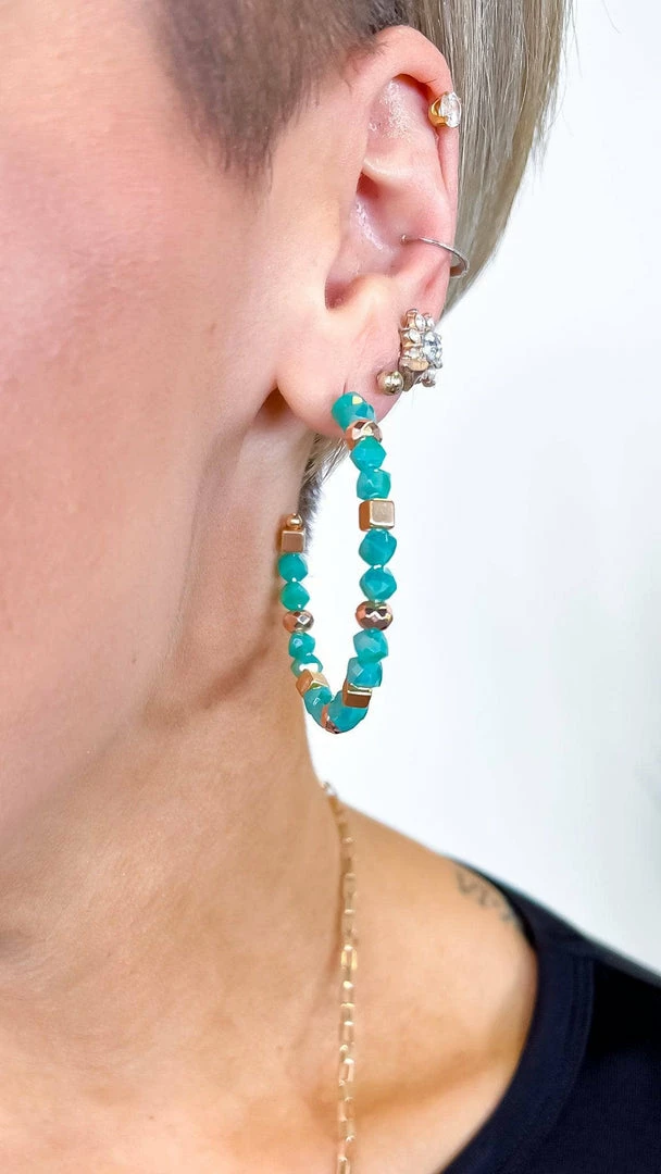 Southern Grace ACCESSORIES Turquoise Let's Set Sail Earrings