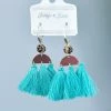 Southern Grace Turquoise Sahara Tassel Earrings ACCESSORIES