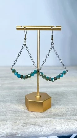 Lost & Found Turquoise Sophie Crystal Earrings