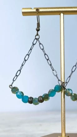 Lost & Found Turquoise Sophie Crystal Earrings