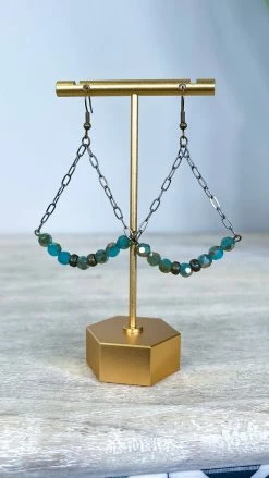 Lost & Found Turquoise Sophie Crystal Earrings