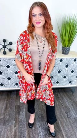 The ZigZag Stripe Tuscan Sunset Cardigan