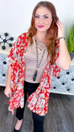 The ZigZag Stripe Tuscan Sunset Cardigan