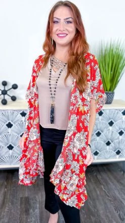 The ZigZag Stripe Tuscan Sunset Cardigan