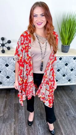 The ZigZag Stripe Tuscan Sunset Cardigan