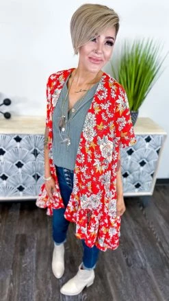 The ZigZag Stripe Tuscan Sunset Cardigan