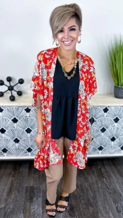 The ZigZag Stripe Tuscan Sunset Cardigan