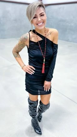 The ZigZag Stripe Undeniable Feelings Tunic [NO RETURNS] TOPS & TUNICS