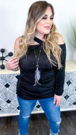 The ZigZag Stripe Undeniable Feelings Tunic [NO RETURNS] TOPS & TUNICS