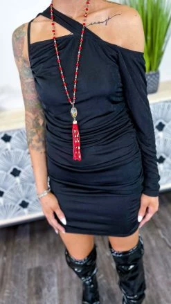 The ZigZag Stripe Undeniable Feelings Tunic [NO RETURNS] TOPS & TUNICS