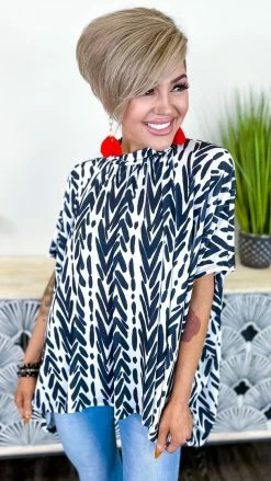 The ZigZag Stripe TOPS & TUNICS Uptown Gal Top