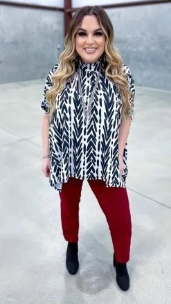 The ZigZag Stripe TOPS & TUNICS Uptown Gal Top