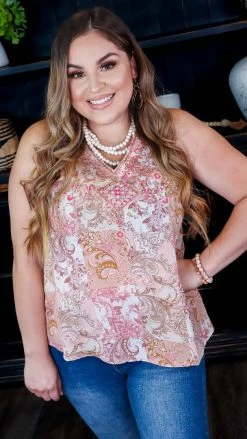 Savanna Jane Whimsical Blooms Tank TOPS & TUNICS