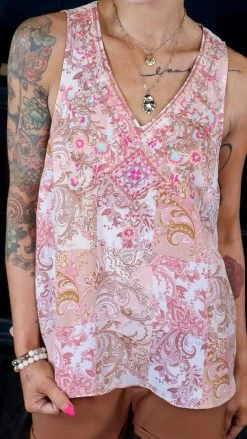 Savanna Jane Whimsical Blooms Tank TOPS & TUNICS