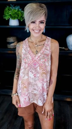 Savanna Jane Whimsical Blooms Tank TOPS & TUNICS