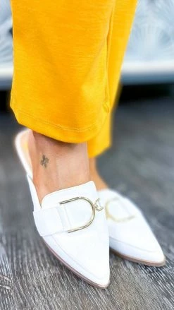 CCOCCI White Campbell Flats SHOES