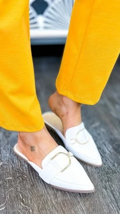 CCOCCI White Campbell Flats SHOES