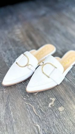 CCOCCI White Campbell Flats SHOES