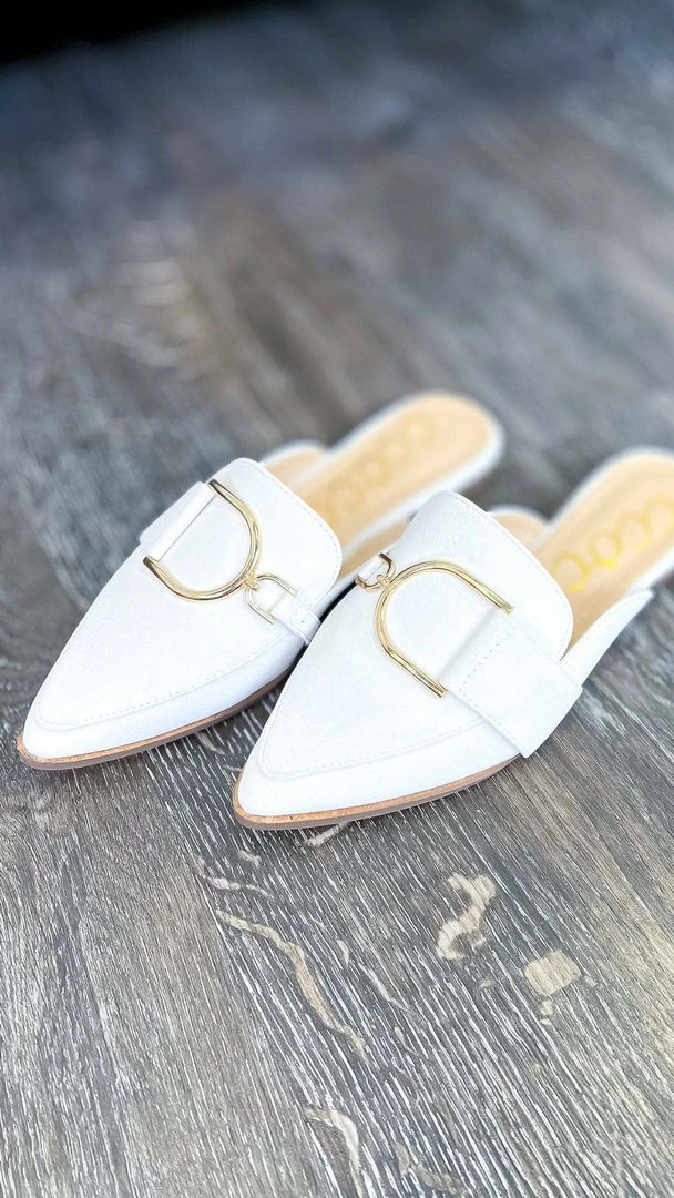 CCOCCI White Campbell Flats SHOES
