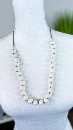 Bali Queen White Candyland Necklace