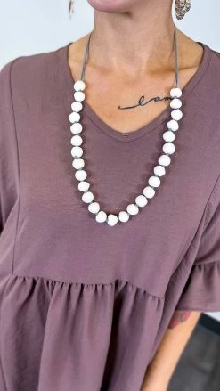 Bali Queen White Candyland Necklace