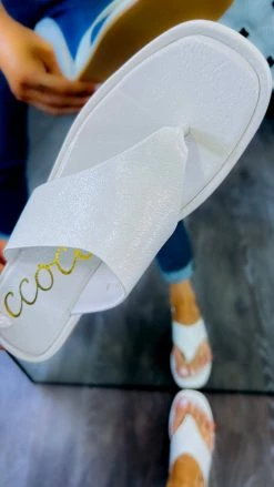CCOCCI White Ezar Sandals