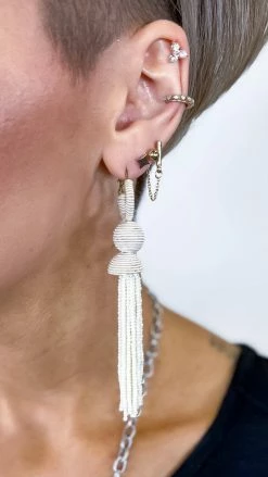 JOIA Trading ACCESSORIES White Linda Earrings