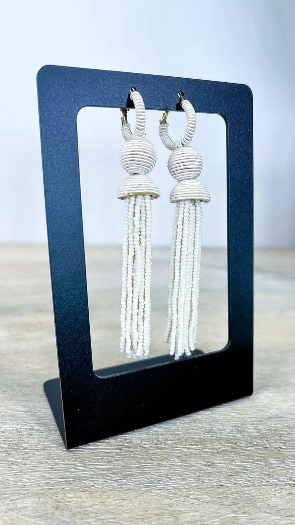 JOIA Trading ACCESSORIES White Linda Earrings