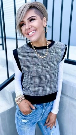 The ZigZag Stripe Bramis White Long Sleeve Brami