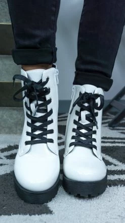 Chinese Laundry White More Fun Boots