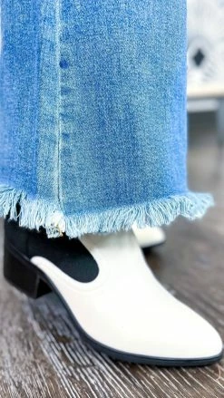 MIA White Nicky Booties SHOES